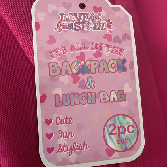 Rainbow/tie dye backpack and lunch bag set - Picture 4 of 4